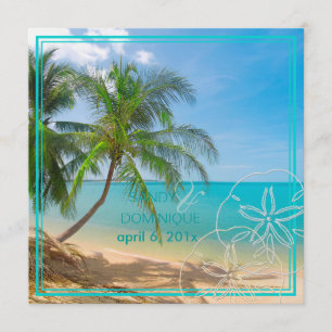 PixDezines Paradise/Tropical Island+sanddollar Kaart