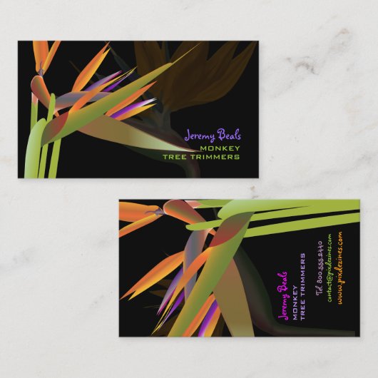 PixDezines ♥ paradise ♥ Visitekaartje (Voorkant / Achterkant)