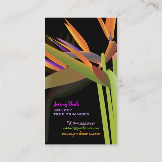 PixDezines ♥ paradise ♥ Visitekaartje (Achterkant)