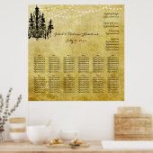 PixDezines parchment/chadeliers/seatgrafiek Poster (Keuken)