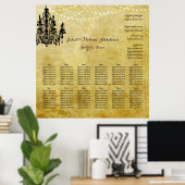 PixDezines parchment/chadeliers/seatgrafiek Poster (Thuiskantoor)