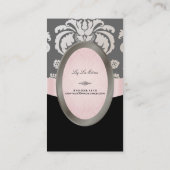 PixDezines parel, Isabella Lace Damask/DIY kleur! Visitekaartje (Achterkant)