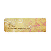 PixDezines  Parelachtige wervelingen Etiket (Voorkant)