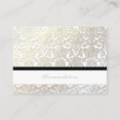 PixDezines parelflora damast/accommodaties Informatiekaartje (Achterkant)