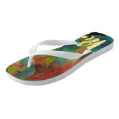 PixDezines paris/cool waterverf Teenslippers (Schuin)