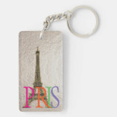 PixDezines Paris/Eiffeltoren/DIY kleur Sleutelhanger (achterkant)