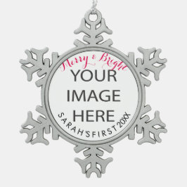 PixDezines past deze sneeuwvlok aan Tin Sneeuwvlok Ornament
