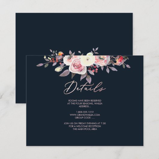 PixDezines PASTEL ROZEN DETAILLEN KAARTEN (Voorkant / Achterkant)