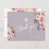 PixDezines Pastel Rozen Mitzvah Dank u ✡ RSVP Kaartje (Voorkant / Achterkant)