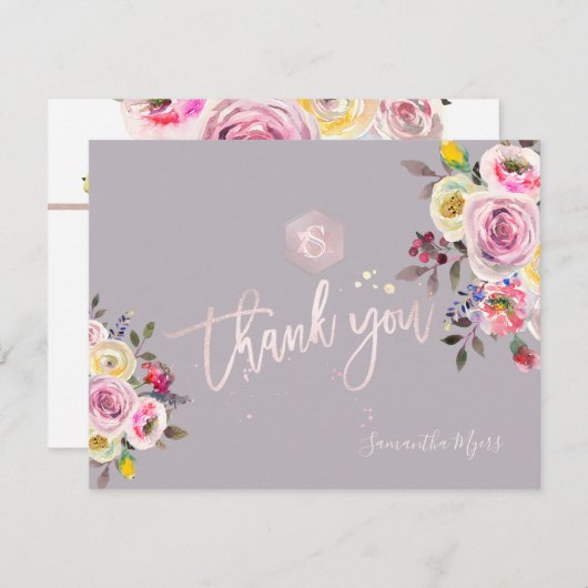 PixDezines Pastel Rozen Mitzvah Dank u ✡ RSVP Kaartje (Voorkant / Achterkant)