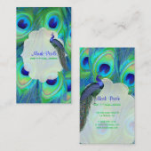PixDezines paukobalt blauw/waterverf beïnvloedt Visitekaartje (Voorkant / Achterkant)