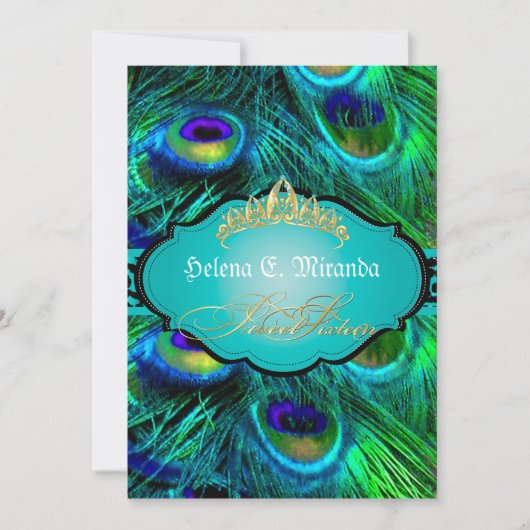 PixDezines pauock+cheetah/zoete zestien Kaart (Voorkant)