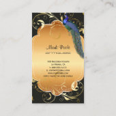 PixDezines pauock diy background/filigree swirls Visitekaartje (Achterkant)