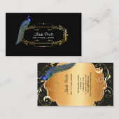 PixDezines pauock diy background/filigree swirls Visitekaartje (Voorkant / Achterkant)