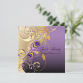 PixDezines pauock pizzazz filigree+swirls/DIY Kaart (Staand voorkant)