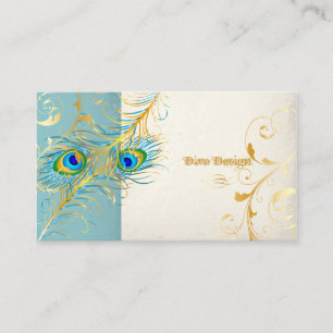 PixDezines pauock pizzazz+filigree swirls Visitekaartje