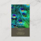 PixDezines pauock vether/psychedelic Visitekaartje (Achterkant)