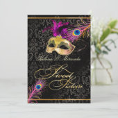 PixDezines pauock zoete 16 masquerade/DIY kleur!! Kaart (Staand voorkant)