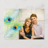 PixDezines pauw/DIY event+achtergrondkleur Aankondigingskaart (Voorkant)