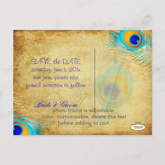 PixDezines pauw/doe-het-zelf evenement Aankondigingskaart (Achterkant)