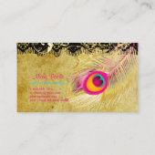 PixDezines  pauw+filigraan wervelingen Visitekaartje (Achterkant)