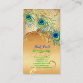 PixDezines  pauw+filigraan wervelingen Visitekaartje (Achterkant)