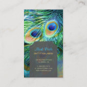 PixDezines Pauw veer Visitekaartje (Achterkant)