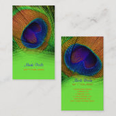 PixDezines Pauw veer Visitekaartje (Voorkant / Achterkant)