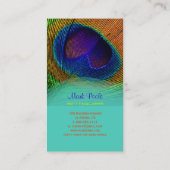 PixDezines Pauw veer Visitekaartje (Achterkant)