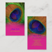 PixDezines Pauw veer Visitekaartje (Voorkant / Achterkant)