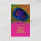 PixDezines Pauw veer Visitekaartje (Achterkant)