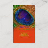 PixDezines Pauw veer Visitekaartje (Achterkant)