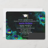 PixDezines pauw veren afstuderen/foto Kaart (Achterkant)