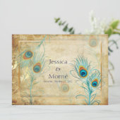 PixDezines pauw-veren/DIY-kleuren Kaart (Staand voorkant)