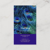 PixDezines pauw vether Visitekaartje (Achterkant)