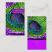 PixDezines pauw vether Visitekaartje (Voorkant / Achterkant)