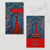 PixDezines pauw vether Visitekaartje (Voorkant / Achterkant)