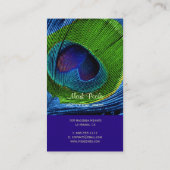 PixDezines pauw vether Visitekaartje (Achterkant)