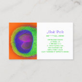 PixDezines Pauwenogen/cobalt+smaragd Visitekaartje (Achterkant)