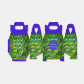 PixDezines pauwenveer/diy accent kleur Bedankdoosjes (Uitgevouwen)