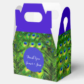 PixDezines pauwenveer/diy accent kleur Bedankdoosjes (Geopend)