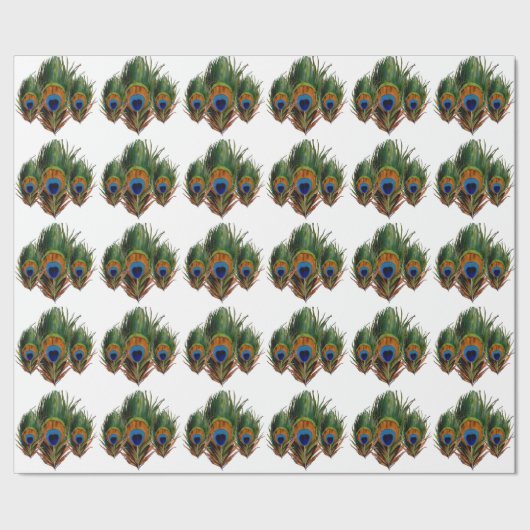 PixDezines pauwenveer/doe-het-zelf achtergrond Cadeaupapier (Zoom)