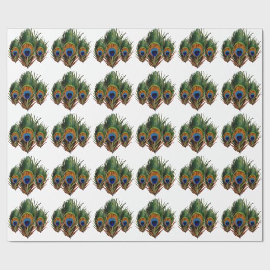 PixDezines pauwenveer/doe-het-zelf achtergrond Cadeaupapier (Vlak)