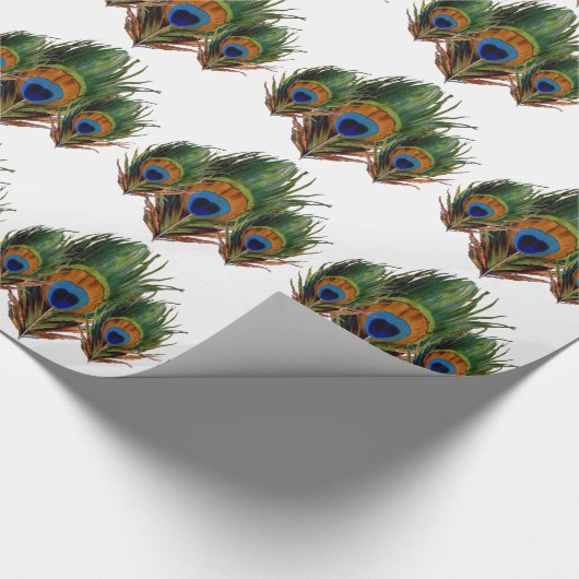 PixDezines pauwenveer/doe-het-zelf achtergrond Cadeaupapier (Hoek)