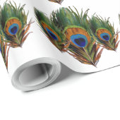 PixDezines pauwenveer/doe-het-zelf achtergrond Cadeaupapier (Rol Hoek)