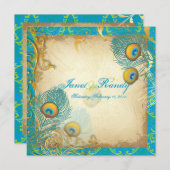 PixDezines pauwveer/aqua/turquoise (Voorkant / Achterkant)