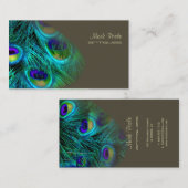 PixDezines pauwveer/psychedelisch Visitekaartje (Voorkant / Achterkant)