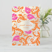 PixDezines pavo damask Kaart (Staand voorkant)
