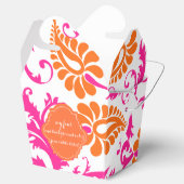 PixDezines pavo damast/DIY kleur Bedankdoosjes (Geopend)