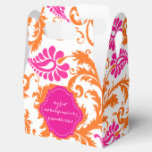 PixDezines pavo damast/DIY kleur Bedankdoosjes (Geopend)